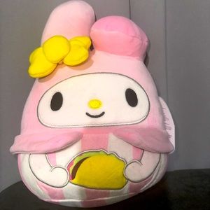 Hello Kitty and Friends Squishmallow 8” My Melody with a Taco